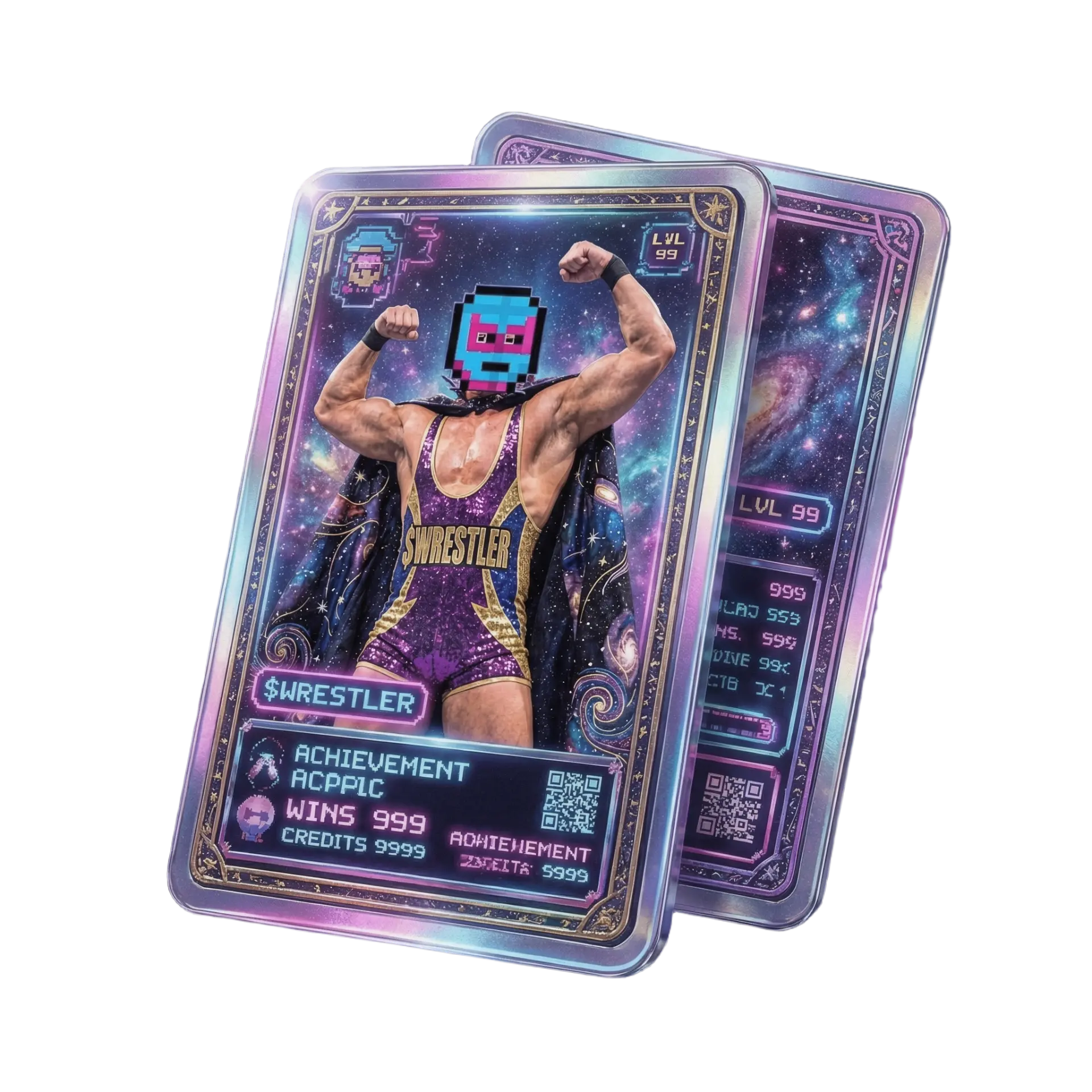 $WRESTLER cosmic trading card